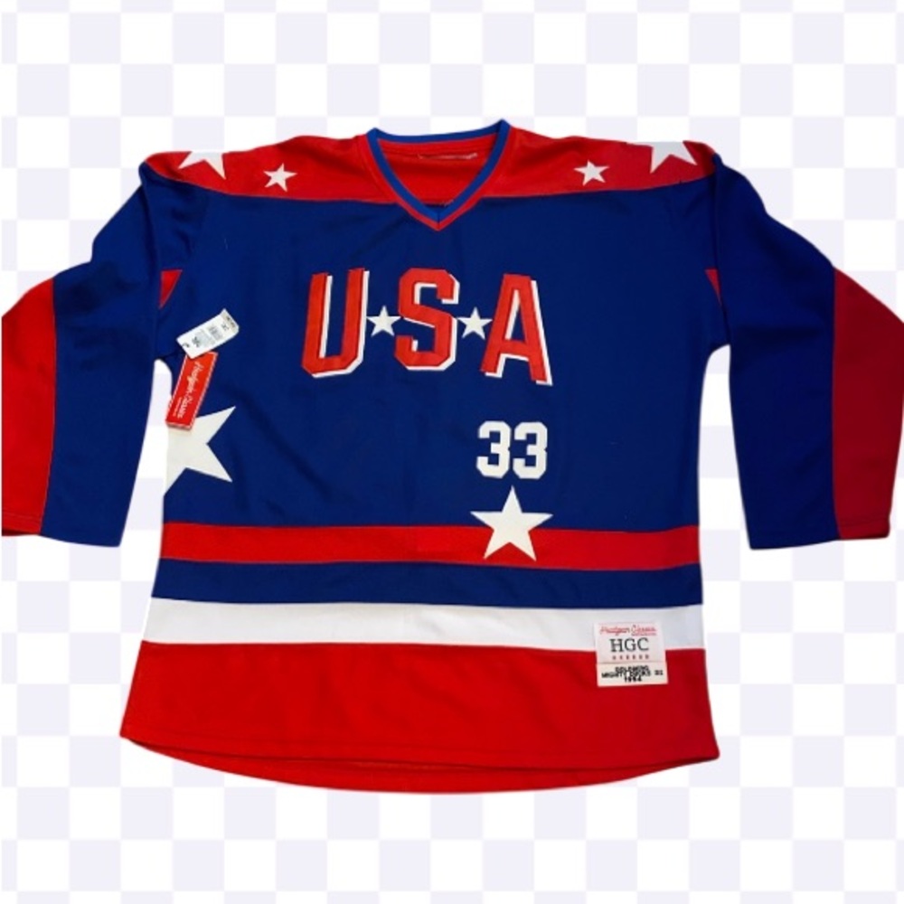 USA Red & Blue Men's Hockey Jersey
